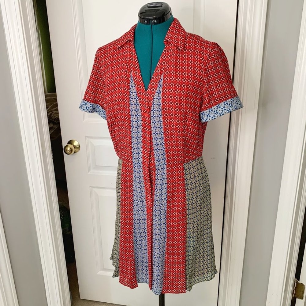 Alice & Olivia Abelia Paneled Floral Dress NWT - Picture 2 of 15